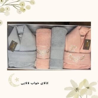 بهترین مارک ست حوله عروس و داماد | کالای خواب لالایی