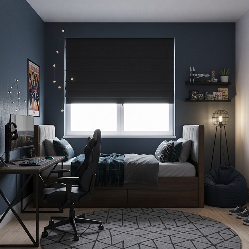 تشک رویا در اتاق خواب لوکس با نورپردازی گرم | کالای خواب لالایی